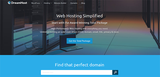 Dreamhost - Affordable domain registration and web hosting plans