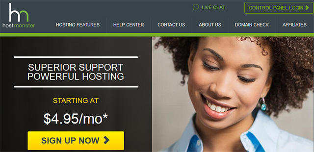 Hostmonster - Unlimited data storage and bandwidth transfer