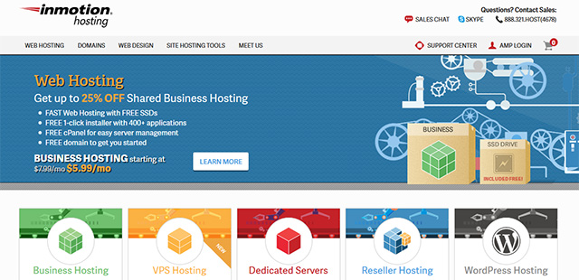 Inmotion Hosting - Solutions to wordpress and business website hosting