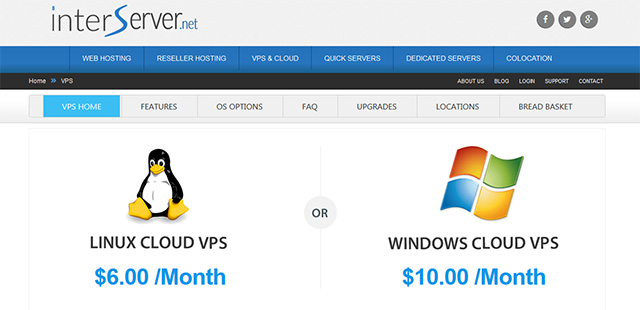 Interserver - Premier web hosting services at a low-cost price